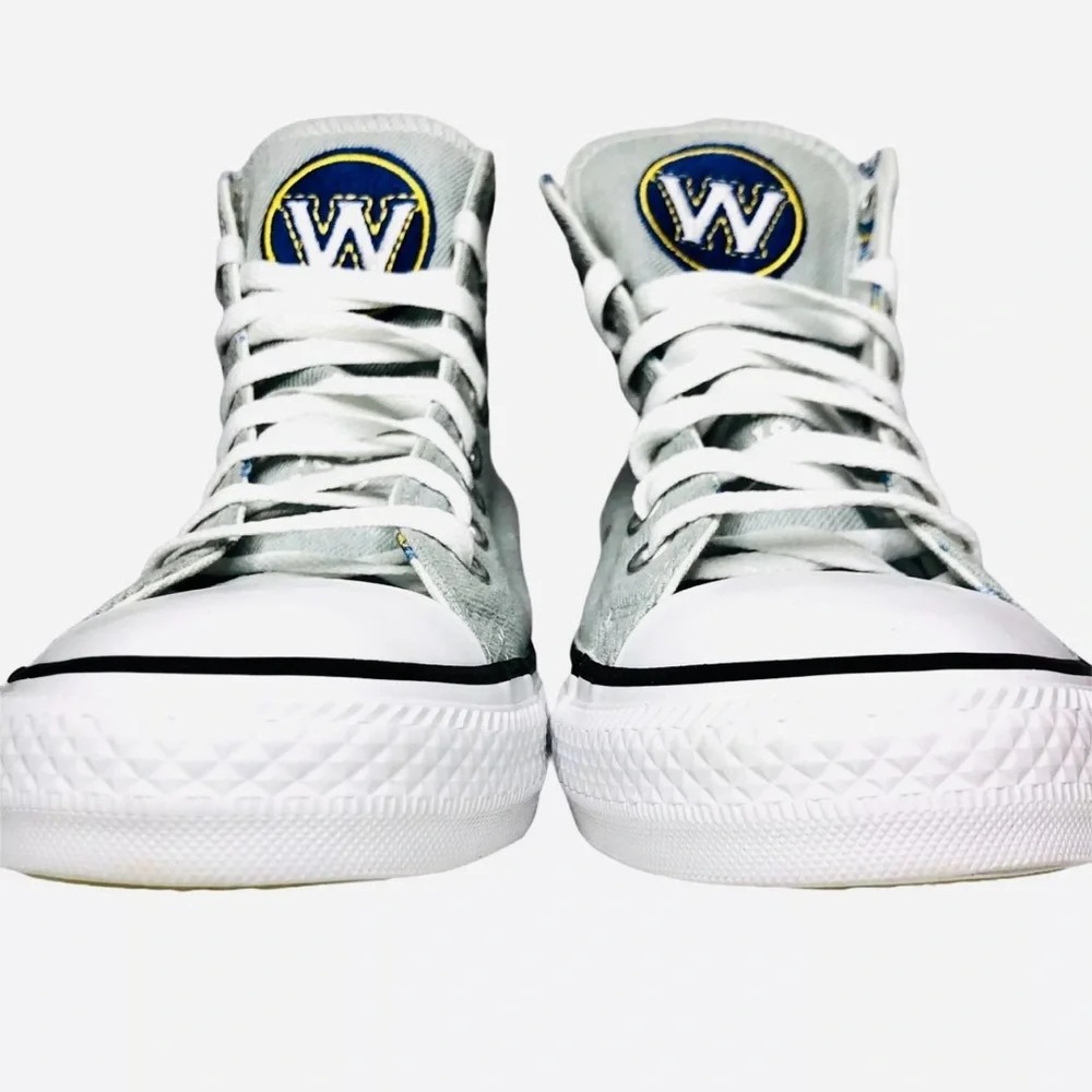 Converse Mens Warriors Golden State Chucks CTAS Hi Top NBA Custom Size 7.5
